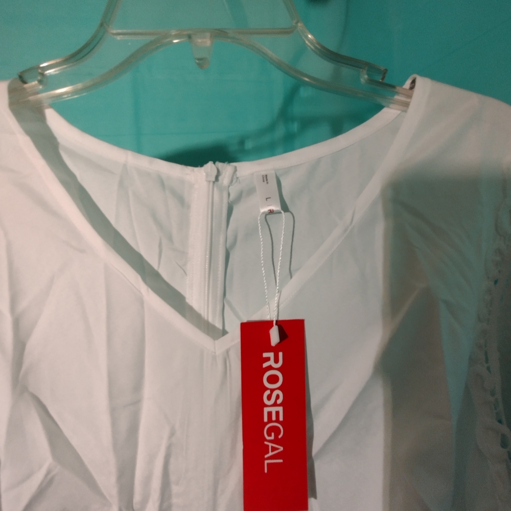 Rosegal White Romper